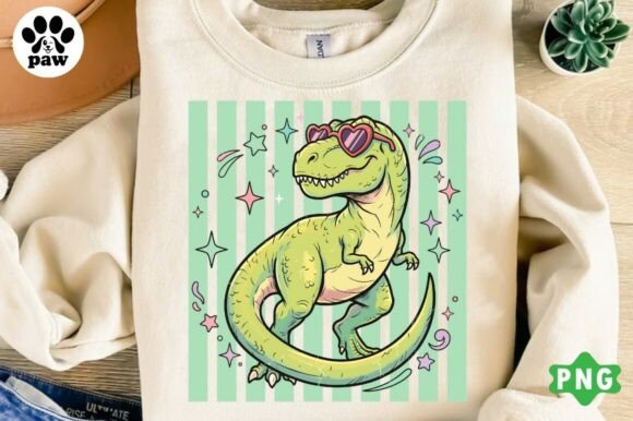 Cute Dinosaur PNG Design: Retro Dino for Creative Projects