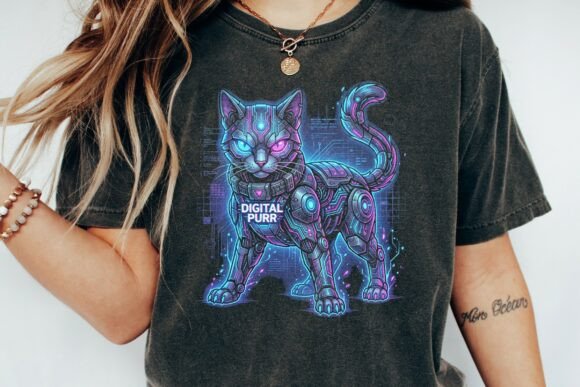 Cyberpunk Robotic Cat Design: Neon Aesthetics for Modern Projects