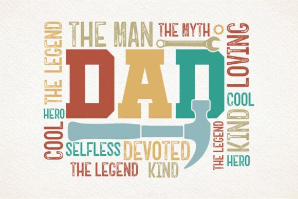 Dad the Man the Myth SVG: A Father's Day Design for Every Creator