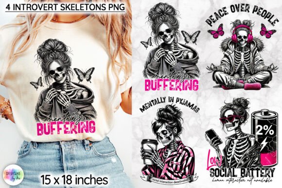 Edgy Skeleton Coffee PNG: Bold Design for Merch