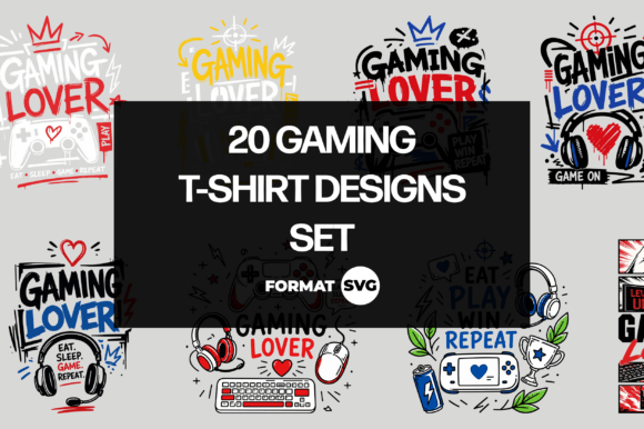 Level Up Your Merch: 20 Dynamic Gaming SVG Designs