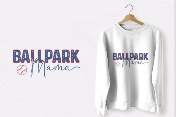 Retro Baseball Ballpark Mama SVG Design for Your Creations
