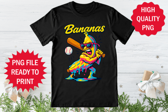 Swing for the Fences with the Baseball Player Banana Kick Hard Design
