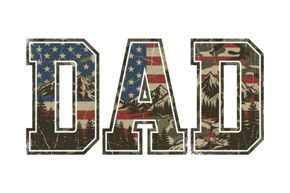 Vintage Patriotic Dad Design: A Timeless American Aesthetic