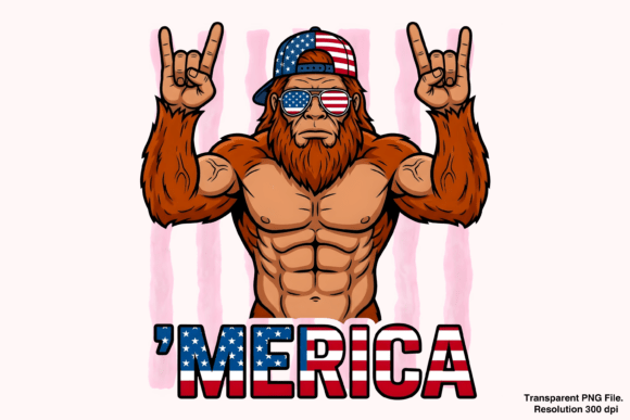 Why a Funny Patriotic Bigfoot Design PNG Is Your Next Go-To Asset