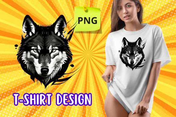Wolf T-shirt Design Clipart: High-Quality Vectors for Your Projects
